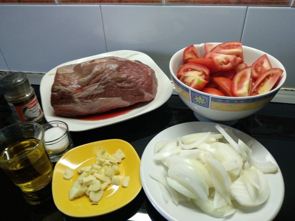 Ingredientes para el asado criollo